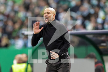 2022-02-15 - Pep Guardiola Head Coach of Manchester City during the UEFA Champions League, round of 16, 1st leg football match between Sporting Lisbon and Manchester City on February 15 2022 at Estadio Jose Alvalade in Lisbon, Portugal - SPORTING LISBON VS MANCHESTER CITY - UEFA CHAMPIONS LEAGUE - SOCCER