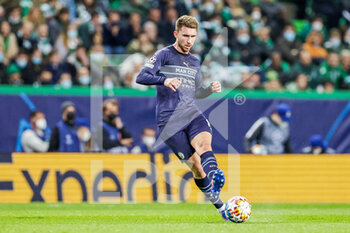 2022-02-15 - Aymeric Laporte (14) of Manchester City during the UEFA Champions League, round of 16, 1st leg football match between Sporting Lisbon and Manchester City on February 15 2022 at Estadio Jose Alvalade in Lisbon, Portugal - SPORTING LISBON VS MANCHESTER CITY - UEFA CHAMPIONS LEAGUE - SOCCER