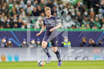 2022-02-15 - Kevin De Bruyne (17) of Manchester City during the UEFA Champions League, round of 16, 1st leg football match between Sporting Lisbon and Manchester City on February 15 2022 at Estadio Jose Alvalade in Lisbon, Portugal - SPORTING LISBON VS MANCHESTER CITY - UEFA CHAMPIONS LEAGUE - SOCCER