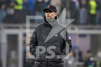 2022-02-16 - Liverpool manager Jurgen Klopp during the warm up before the UEFA Champions League, Round of 16, 1st leg football match between FC Internazionale and Liverpool FC on February 16, 2022 at San Siro Stadium in Milan, Italy - INTER - FC INTERNAZIONALE VS LIVERPOOL FC - UEFA CHAMPIONS LEAGUE - SOCCER