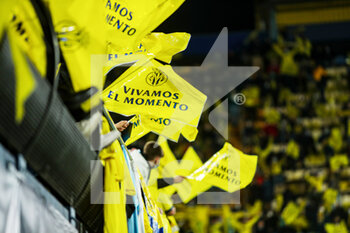2022-02-22 - Fans of Villarreal during the UEFA Champions League, round of 16, 1st leg football match between Villarreal CF and Juventus FC on February 22, 2022 at the Ceramica Stadium in Vila-real, Spain - VILLARREAL CF VS JUVENTUS FC - UEFA CHAMPIONS LEAGUE - SOCCER