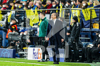 2022-02-22 - Massimiliano Allegri, head coach of Juventus during the UEFA Champions League, round of 16, 1st leg football match between Villarreal CF and Juventus FC on February 22, 2022 at the Ceramica Stadium in Vila-real, Spain - VILLARREAL CF VS JUVENTUS FC - UEFA CHAMPIONS LEAGUE - SOCCER