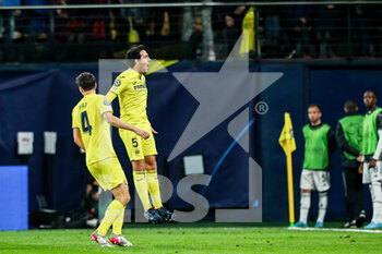 2022-02-22 - Daniel Parejo of Villarreal celebrates a goal 1-1 during the UEFA Champions League, round of 16, 1st leg football match between Villarreal CF and Juventus FC on February 22, 2022 at the Ceramica Stadium in Vila-real, Spain - VILLARREAL CF VS JUVENTUS FC - UEFA CHAMPIONS LEAGUE - SOCCER