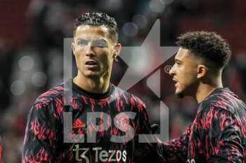 2022-02-23 - Cristiano Ronaldo of Manchester United warms up during the UEFA Champions League, round of 16, 1st leg football match between Atletico de Madrid and Manchester United on February 23, 2022 in Madrid, Spain - ATLETICO DE MADRID VS MANCHESTER UNITED - UEFA CHAMPIONS LEAGUE - SOCCER