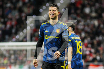 2022-02-23 - Cristiano Ronaldo of Manchester United during the UEFA Champions League, round of 16, 1st leg football match between Atletico de Madrid and Manchester United on February 23, 2022 in Madrid, Spain - ATLETICO DE MADRID VS MANCHESTER UNITED - UEFA CHAMPIONS LEAGUE - SOCCER