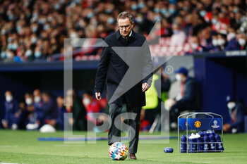 2022-02-23 - Ralf Rangnick, head coach of Manchester United during the UEFA Champions League, round of 16, 1st leg football match between Atletico de Madrid and Manchester United on February 23, 2022 in Madrid, Spain - ATLETICO DE MADRID VS MANCHESTER UNITED - UEFA CHAMPIONS LEAGUE - SOCCER
