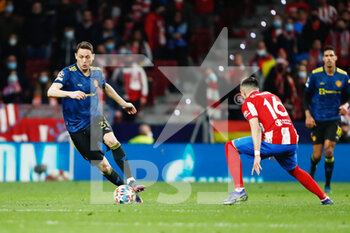 2022-02-23 - Nemanja Matic of Manchester United during the UEFA Champions League, round of 16, 1st leg football match between Atletico de Madrid and Manchester United on February 23, 2022 in Madrid, Spain - ATLETICO DE MADRID VS MANCHESTER UNITED - UEFA CHAMPIONS LEAGUE - SOCCER