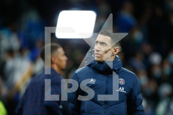 2022-03-09 - Angel di Maria of PSG looks on during the UEFA Champions League, Round of 16, 2nd leg football match between Real Madrid and Paris Saint-Germain on March 9, 2022 at Santiago Bernabeu stadium in Madrid, Spain - REAL MADRID VS PARIS SAINT-GERMAIN - UEFA CHAMPIONS LEAGUE - SOCCER