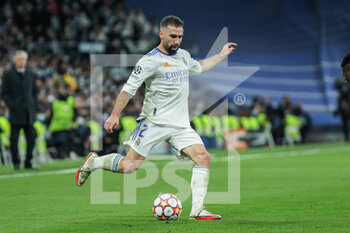 2022-03-09 - Daniel Carvajal of Real Madrid during the UEFA Champions League, Round of 16, 2nd leg football match between Real Madrid and Paris Saint-Germain on March 9, 2022 at Santiago Bernabeu stadium in Madrid, Spain - REAL MADRID VS PARIS SAINT-GERMAIN - UEFA CHAMPIONS LEAGUE - SOCCER