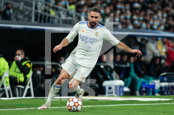 2022-03-09 - Daniel Carvajal of Real Madrid during the UEFA Champions League, Round of 16, 2nd leg football match between Real Madrid and Paris Saint-Germain on March 9, 2022 at Santiago Bernabeu stadium in Madrid, Spain - REAL MADRID VS PARIS SAINT-GERMAIN - UEFA CHAMPIONS LEAGUE - SOCCER