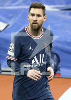 2022-03-09 - Lionel Messi of PSG during the UEFA Champions League, Round of 16, 2nd leg football match between Real Madrid and Paris Saint-Germain (PSG) on March 9, 2022 at Santiago Bernabeu stadium in Madrid, Spain - REAL MADRID VS PARIS SAINT-GERMAIN - UEFA CHAMPIONS LEAGUE - SOCCER