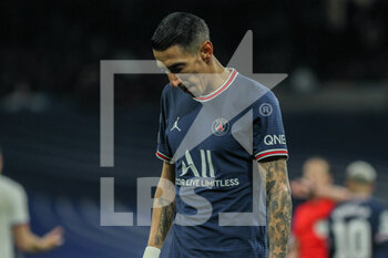 2022-03-09 - Angel di Maria of PSG during the UEFA Champions League, Round of 16, 2nd leg football match between Real Madrid and Paris Saint-Germain on March 9, 2022 at Santiago Bernabeu stadium in Madrid, Spain - REAL MADRID VS PARIS SAINT-GERMAIN - UEFA CHAMPIONS LEAGUE - SOCCER