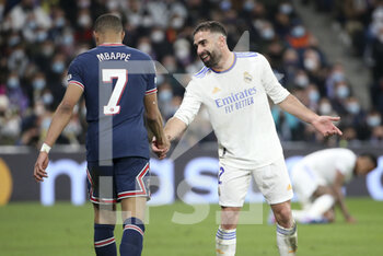 2022-03-09 - Kylian Mbappe of PSG, Daniel Carvajal of Real Madrid during the UEFA Champions League, Round of 16, 2nd leg football match between Real Madrid and Paris Saint-Germain (PSG) on March 9, 2022 at Santiago Bernabeu stadium in Madrid, Spain - REAL MADRID VS PARIS SAINT-GERMAIN - UEFA CHAMPIONS LEAGUE - SOCCER