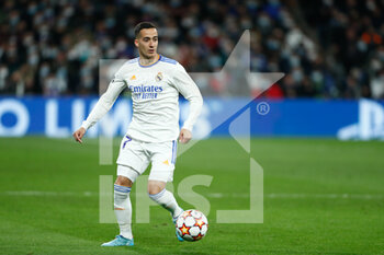 2022-03-09 - Lucas Vazquez of Real Madrid during the UEFA Champions League, Round of 16, 2nd leg football match between Real Madrid and Paris Saint-Germain on March 9, 2022 at Santiago Bernabeu stadium in Madrid, Spain - REAL MADRID VS PARIS SAINT-GERMAIN - UEFA CHAMPIONS LEAGUE - SOCCER