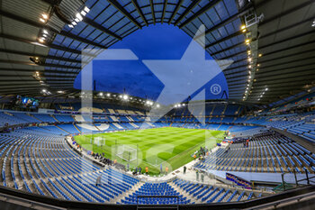 2022-03-09 - General view during the UEFA Champions League, Round of 16, 2nd leg football match between Manchester City and Sporting Lisbon on March 9, 2022 at the Etihad Stadium in Manchester, England - MANCHESTER CITY VS SPORTING LISBON - UEFA CHAMPIONS LEAGUE - SOCCER