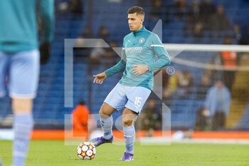 2022-03-09 - Rodri (16) of Manchester City warms up during the UEFA Champions League, Round of 16, 2nd leg football match between Manchester City and Sporting Lisbon on March 9, 2022 at the Etihad Stadium in Manchester, England - MANCHESTER CITY VS SPORTING LISBON - UEFA CHAMPIONS LEAGUE - SOCCER