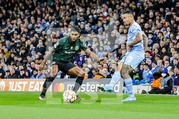 2022-03-09 - Gabriel Jesus (9) of Manchester City during the UEFA Champions League, Round of 16, 2nd leg football match between Manchester City and Sporting Lisbon on March 9, 2022 at the Etihad Stadium in Manchester, England - MANCHESTER CITY VS SPORTING LISBON - UEFA CHAMPIONS LEAGUE - SOCCER