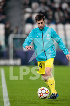 2022-03-16 - Manu Trigueros of Villareal Cf during the UEFA Champions League, Round of 16, 2nd leg football match between Juventus FC and Villarreal CF on March 16, 2022 at Allianz Stadium in Turin, Italy - JUVENTUS FC VS VILLAREAL FC - UEFA CHAMPIONS LEAGUE - SOCCER