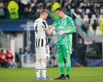 2022-03-16 - Matthijs De Light of Juventus Fc and Wojciech Szczesny of Juventus Fc during the UEFA Champions League, Round of 16, 2nd leg football match between Juventus FC and Villarreal CF on March 16, 2022 at Allianz Stadium in Turin, Italy - JUVENTUS FC VS VILLAREAL FC - UEFA CHAMPIONS LEAGUE - SOCCER