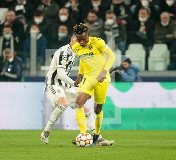 2022-03-16 - Yeremy Pino of Villareal Cf during the UEFA Champions League, Round of 16, 2nd leg football match between Juventus FC and Villarreal CF on March 16, 2022 at Allianz Stadium in Turin, Italy - JUVENTUS FC VS VILLAREAL FC - UEFA CHAMPIONS LEAGUE - SOCCER