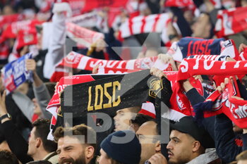 2022-03-16 - Supporters Losc during the UEFA Champions League, Round of 16, 2nd leg football match between LOSC Lille and Chelsea on March 16, 2022 at Pierre Mauroy stadium in Villeneuve-d'Ascq, France - LOSC LILLE VS CHELSEA - UEFA CHAMPIONS LEAGUE - SOCCER
