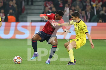 2022-03-16 - Jonathan David Losc during the UEFA Champions League, Round of 16, 2nd leg football match between LOSC Lille and Chelsea on March 16, 2022 at Pierre Mauroy stadium in Villeneuve-d'Ascq, France - LOSC LILLE VS CHELSEA - UEFA CHAMPIONS LEAGUE - SOCCER
