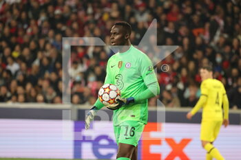 2022-03-16 - Edouard Mendy Chelsea during the UEFA Champions League, Round of 16, 2nd leg football match between LOSC Lille and Chelsea on March 16, 2022 at Pierre Mauroy stadium in Villeneuve-d'Ascq, France - LOSC LILLE VS CHELSEA - UEFA CHAMPIONS LEAGUE - SOCCER