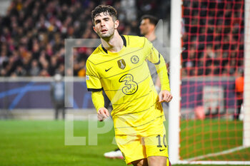 2022-03-16 - Christian PULISIC of Chelsea celebrates his goal during the UEFA Champions League, Round of 16, 2nd leg football match between LOSC Lille and Chelsea on March 16, 2022 at Pierre Mauroy stadium in Villeneuve-d'Ascq, France - LOSC LILLE VS CHELSEA - UEFA CHAMPIONS LEAGUE - SOCCER