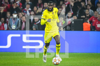 2022-03-16 - Antonio RUDIGER of Chelsea during the UEFA Champions League, Round of 16, 2nd leg football match between LOSC Lille and Chelsea on March 16, 2022 at Pierre Mauroy stadium in Villeneuve-d'Ascq, France - LOSC LILLE VS CHELSEA - UEFA CHAMPIONS LEAGUE - SOCCER