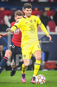 2022-03-16 - Christian PULISIC of Chelsea during the UEFA Champions League, Round of 16, 2nd leg football match between LOSC Lille and Chelsea on March 16, 2022 at Pierre Mauroy stadium in Villeneuve-d'Ascq, France - LOSC LILLE VS CHELSEA - UEFA CHAMPIONS LEAGUE - SOCCER
