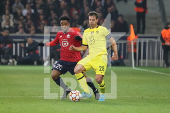 2022-03-16 - Cesar Azpilicueta Chelsea during the UEFA Champions League, Round of 16, 2nd leg football match between LOSC Lille and Chelsea on March 16, 2022 at Pierre Mauroy stadium in Villeneuve-d'Ascq, France - LOSC LILLE VS CHELSEA - UEFA CHAMPIONS LEAGUE - SOCCER