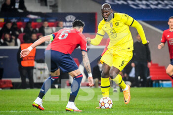 2022-03-16 - Romelu LUKAKU of Chelsea during the UEFA Champions League, Round of 16, 2nd leg football match between LOSC Lille and Chelsea on March 16, 2022 at Pierre Mauroy stadium in Villeneuve-d'Ascq, France - LOSC LILLE VS CHELSEA - UEFA CHAMPIONS LEAGUE - SOCCER
