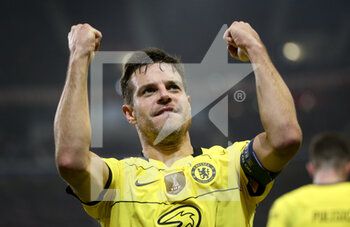 2022-03-16 - Cesar Azpilicueta of Chelsea celebrates his goal during the UEFA Champions League, Round of 16, 2nd leg football match between Lille OSC (LOSC) and Chelsea on March 16, 2022 at Stade Pierre Mauroy in Villeneuve-d'Ascq near Lille, France - LOSC LILLE VS CHELSEA - UEFA CHAMPIONS LEAGUE - SOCCER