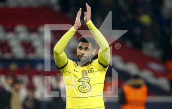 2022-03-16 - Ruben Loftus-Cheek of Chelsea celebrates the victory and the qualification following the UEFA Champions League, Round of 16, 2nd leg football match between Lille OSC (LOSC) and Chelsea on March 16, 2022 at Stade Pierre Mauroy in Villeneuve-d'Ascq near Lille, France - LOSC LILLE VS CHELSEA - UEFA CHAMPIONS LEAGUE - SOCCER