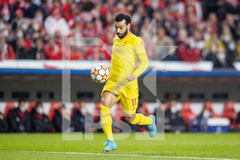 2022-04-05 - Liverpool forward Mohamed Salah during the UEFA Champions League, Quarter-finals, 1st leg football match between Benfica and Liverpool on April 5, 2022 at Estadio da Luz in Benfica, Portugal - BENFICA VS LIVERPOOL - UEFA CHAMPIONS LEAGUE - SOCCER