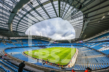 2022-04-05 - General view during the UEFA Champions League, Quarter-finals, 1st leg football match between Manchester City and Atletico Madrid on April 5, 2022 at the Etihad Stadium in Manchester, England - MANCHESTER CITY VS ATLETICO MADRID - UEFA CHAMPIONS LEAGUE - SOCCER