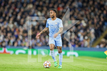 2022-04-05 - Raheem Sterling (7) of Manchester City during the UEFA Champions League, Quarter-finals, 1st leg football match between Manchester City and Atletico Madrid on April 5, 2022 at the Etihad Stadium in Manchester, England - MANCHESTER CITY VS ATLETICO MADRID - UEFA CHAMPIONS LEAGUE - SOCCER