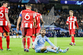 2022-04-05 - Bernardo Silva (20) of Manchester City appeal during the UEFA Champions League, Quarter-finals, 1st leg football match between Manchester City and Atletico Madrid on April 5, 2022 at the Etihad Stadium in Manchester, England - MANCHESTER CITY VS ATLETICO MADRID - UEFA CHAMPIONS LEAGUE - SOCCER