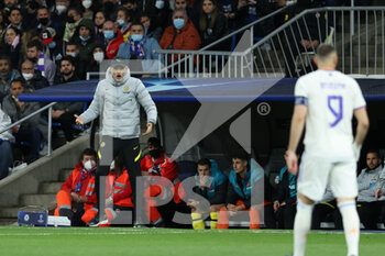 2022-04-12 - Thomas Tuchel, coach of Chelsea during the UEFA Champions League, Quarter-finals, 2nd leg football match between Real Madrid and Chelsea on april 12, 2022 at Santiago Bernabeu stadium in Madrid, Spain - REAL MADRID VS CHELSEA - UEFA CHAMPIONS LEAGUE - SOCCER