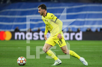 2022-04-12 - Mason Mount of Chelsea during the UEFA Champions League, Quarter-finals, 2nd leg football match between Real Madrid and Chelsea on april 12, 2022 at Santiago Bernabeu stadium in Madrid, Spain - REAL MADRID VS CHELSEA - UEFA CHAMPIONS LEAGUE - SOCCER