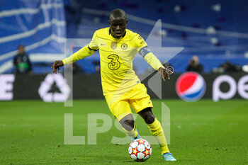 2022-04-12 - N'Golo Kante of Chelsea during the UEFA Champions League, Quarter-finals, 2nd leg football match between Real Madrid and Chelsea on april 12, 2022 at Santiago Bernabeu stadium in Madrid, Spain - REAL MADRID VS CHELSEA - UEFA CHAMPIONS LEAGUE - SOCCER