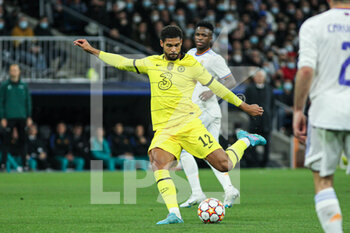 2022-04-12 - Ruben Loftus-Cheek of Chelsea during the UEFA Champions League, Quarter-finals, 2nd leg football match between Real Madrid and Chelsea on april 12, 2022 at Santiago Bernabeu stadium in Madrid, Spain - REAL MADRID VS CHELSEA - UEFA CHAMPIONS LEAGUE - SOCCER