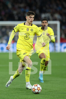 2022-04-12 - Kai Havertz of Chelsea during the UEFA Champions League, Quarter-finals, 2nd leg football match between Real Madrid and Chelsea on april 12, 2022 at Santiago Bernabeu stadium in Madrid, Spain - REAL MADRID VS CHELSEA - UEFA CHAMPIONS LEAGUE - SOCCER
