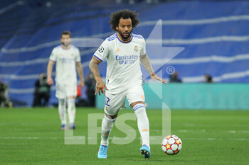2022-04-12 - Marcelo Vieira Da Silva of Real Madrid during the UEFA Champions League, Quarter-finals, 2nd leg football match between Real Madrid and Chelsea on april 12, 2022 at Santiago Bernabeu stadium in Madrid, Spain - REAL MADRID VS CHELSEA - UEFA CHAMPIONS LEAGUE - SOCCER