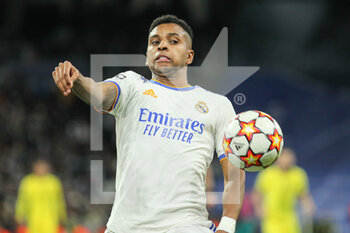 2022-04-12 - Rodrygo Silva De Goes of Real Madrid during the UEFA Champions League, Quarter-finals, 2nd leg football match between Real Madrid and Chelsea on april 12, 2022 at Santiago Bernabeu stadium in Madrid, Spain - REAL MADRID VS CHELSEA - UEFA CHAMPIONS LEAGUE - SOCCER