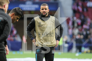 2022-04-13 - Kyle Walker of Manchester City warms up during the UEFA Champions League, Quarter-finals, 2nd leg football match between Atletico de Madrid and Manchester City on April 13, 2022 at Wanda Metropolitano stadium in Madrid, Spain - ATLETICO DE MADRID VS MANCHESTER CITY - UEFA CHAMPIONS LEAGUE - SOCCER