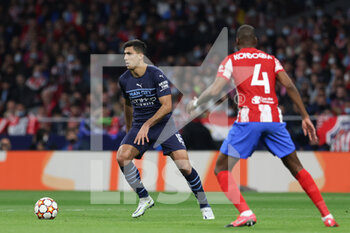 2022-04-13 - Rodri of Manchester City during the UEFA Champions League, Quarter-finals, 2nd leg football match between Atletico de Madrid and Manchester City on April 13, 2022 at Wanda Metropolitano stadium in Madrid, Spain - ATLETICO DE MADRID VS MANCHESTER CITY - UEFA CHAMPIONS LEAGUE - SOCCER