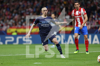 2022-04-13 - Phil Foden of Manchester City during the UEFA Champions League, Quarter-finals, 2nd leg football match between Atletico de Madrid and Manchester City on April 13, 2022 at Wanda Metropolitano stadium in Madrid, Spain - ATLETICO DE MADRID VS MANCHESTER CITY - UEFA CHAMPIONS LEAGUE - SOCCER