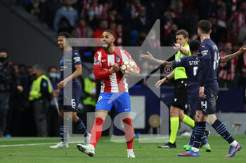 2022-04-13 - Matheus Cunha of Atletico de Madrid reacts during the UEFA Champions League, Quarter-finals, 2nd leg football match between Atletico de Madrid and Manchester City on April 13, 2022 at Wanda Metropolitano stadium in Madrid, Spain - ATLETICO DE MADRID VS MANCHESTER CITY - UEFA CHAMPIONS LEAGUE - SOCCER