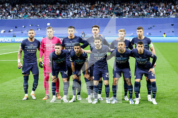 2022-05-04 - Team of Manchester City during the UEFA Champions League, Semi-finals, 2nd leg football match between Real Madrid and Manchester City on May 4, 2022 at the Santiago Bernabeu Stadium in Madrid, Spain - REAL MADRID VS MANCHESTER CITY - UEFA CHAMPIONS LEAGUE - SOCCER
